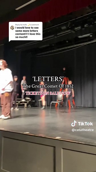 Replying to @molls 🌙 this show will be very interactive so dont forget to get those asle seats! #greatcometof1812 #natashapierreandthegreatcometof1812 #catagreatcomet #performingartshighschool #fyp #sophiadavison #cadehelms
