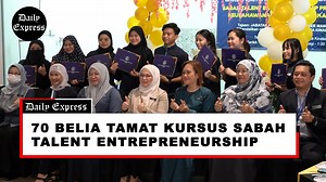 WATCH: Seramai 70 belia berjaya menamatkan kursus di bawah Sabah Talent Entrepreneurship Programme yang dikendalikan Jabatan Pembangunan Sumber Manusia (JPSM) tahun ini. Pengarah JPSM, Dg. Norsiah Ag Duraman berkata, terdapat beberapa kursus kemahiran dan keusahawanan ditawarkan menerusi Sabah Talent Entrepreneurship Programme (STEP) antaranya perpaipan, elektrikal, automotif jahitan dan banyak lagi. Follow Daily Express on YouTube: https://www.youtube.com/@DailyExpress.Malaysia | Daily Express 
