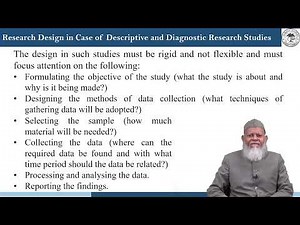 20. Research Design in Case of Descriptive and Diagnostic Research Studies