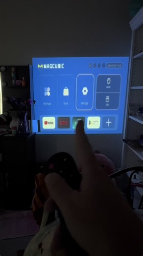 Movie night = unlocked! 🍿 This projector is a total game changer for kids earning their screen time. #ProjectorFun #MovieNight #KidsActivities #FamilyFun #ScreenTimeIncentive