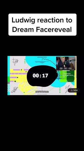 Dream facereveal #dream #dreamface #dreamfacereveal #ludwig #ludwigreacts dream face reveal reaction live by ludwig