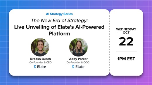 The New Era of Strategy: Live Unveiling of Elate’s AI-Powered Platform