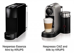 Nespresso Krups vs Magimix - Top Design and Color Differences