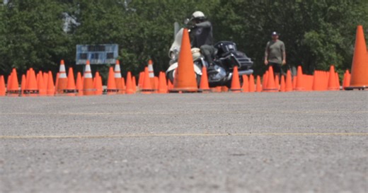 Officers saddle up for high-stakes motorcycle rodeo where every second counts