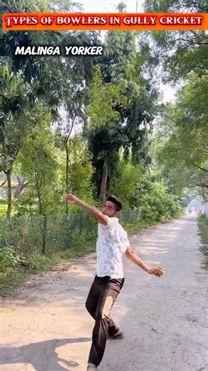 Types of bowlers in gully cricket🏏🎾|#cricket#gullycricket#bowler#dailyshorts
