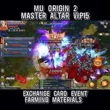Mu Origin 2 Gameplay - Master altar VIP15 Farming MaterialsMU ORIGIN 2