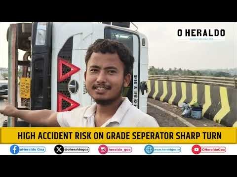 HIGH ACCIDENT RISK ON GRADE SEPERATOR SHARP TURN