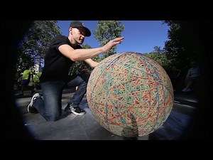 HUGE rubber band ball in Central Park