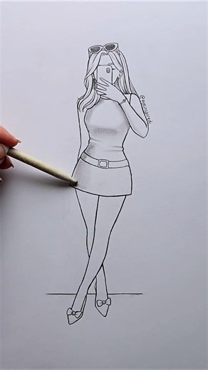 How to draw a body 🫶 #art #artwork #artist #draw #drawing #satisfying #illustration #howto #craft