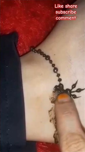 Just 7 Second Latest Leg Mehndi Design 2026 | Simple Payal Style Mehndi #shorts #heena