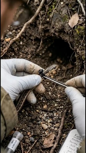 How snakes guard their eggs in the wild #snake #animals