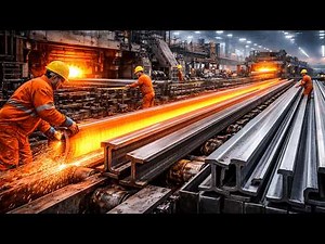 Railway Track Manufacturing Process | How Heavy Steel Rails Are Made in Modern Steel Plants