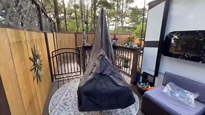 Patio Hanging Chaise Lounge Cover 900D 73 Inch Waterproof Heavy Duty Outdoor Swing Chair Hammock Cover