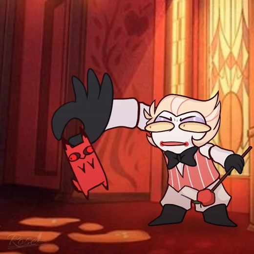 Peephole Encounter with Lucifer | Hazbin Hotel Cursed Cat Alastor