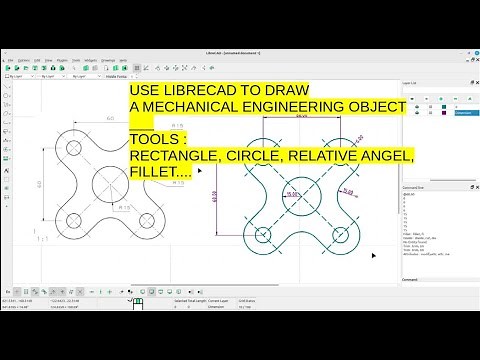 How to Draw an Anchor Plate in 2D with LibreCAD