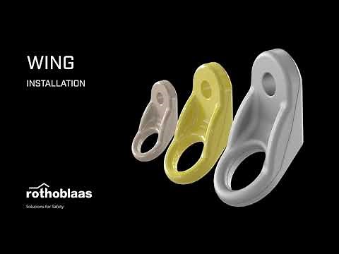 How to install an anchor point for work at height and in suspensions - WING - Rothoblaas