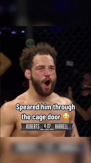 Through the cage 😳 (via UFCFightPass/TW)
