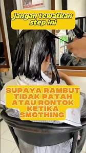 Step 1 smoothing tutorial #hairtutorial #belajarsalon