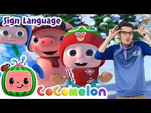Christmas Songs Medley | CoComelon with ASL | 🖐️ Sign Language for Babies 🖐️