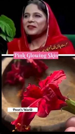 Preet's world🌸🦋 on Instagram: "Pink Shiny glowing skin without makeup 💄🌺🌻 @preets_natural . Credit- Naima Apa . #viral #homeremedies #skincare #beautytips #glowingskin"