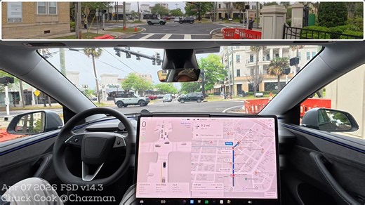 Here is highlight clip #6 from my FSD v14.3 First Impressions Drive.Reversing to give a turning truck room.
