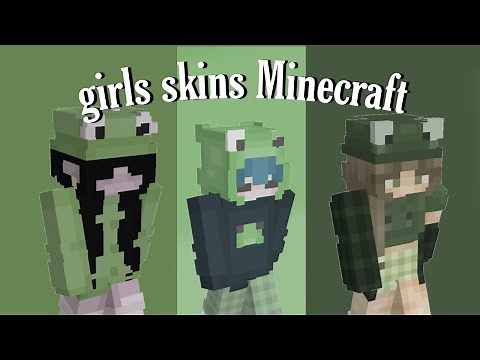🐸 Girls skins for minecraft[ frog ]theme download in description
