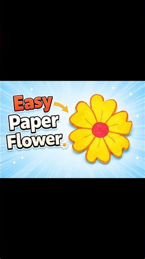 How to make a Paper Flower 🌷 | Easy Paper Flower | #diy #viralvideo #papercrafts