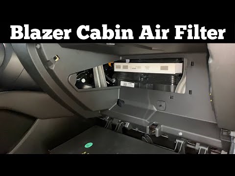 2019 - 2021 Chevy Blazer Cabin Air filter - How To Change Remove Replace - A/C AC Filter Location