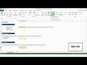 Using Data Validation Tools in Excel