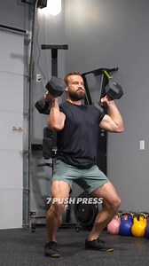 10 Rounds 3 Devil Press 5 Front Squat 7 Push Press 9 Sit-Ups Suggested DB Weight: M 35-50lbs (15-22.5kg), F 20-35lbs (10-15kg) 📝 No built-in rest. Aim for a sustainable pace. Each movement should be performed unbroken. | Serge Fitness