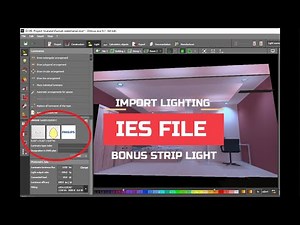 Part 6 .1 IMPORT LIGHTING IES FILE BONUS STRIP LIGHT