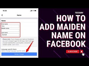 How to Add Maiden Name on Facebook | Step-by-Step Guide (2024)