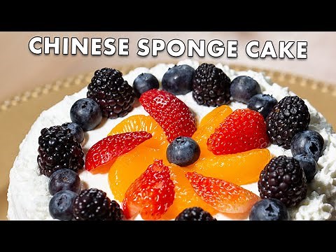 Gai Don Go Recipe: How to Make Chinese Sponge Fruit Cake | Step-by-Step Tutorial
