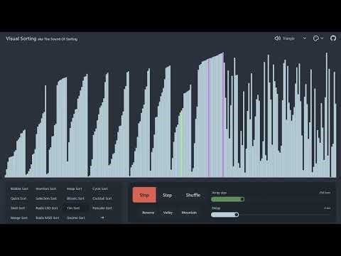 【Tim Sort】ソートアルゴリズムを色と効果音でわかりやすく示す「Visual Sorting／The Sound Of Sorting」