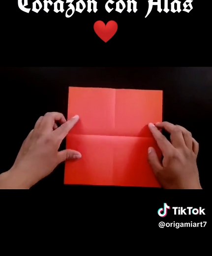 Como hacer un Corazón con Alas de Papel Origami ❤️#tutorialesdeorigami #corazóndepapel #corazonconalas #parati #peque #paravoce #❤️