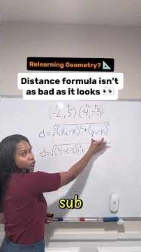 Distance Formula Is Just Pythagorean Theorem 👀 | Relearning Geometry