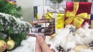 Personalized Bunk Bed Twin Over Twin Ornament, Twin Bunk Beds Ornament, Bunk Beds Ornament Decor Bedroom, Bunk Bed Ornament Decor House, Bunk Bed Gifts for Twins (BBED4)
