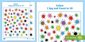 Colours I Spy and Count Activity to 10
