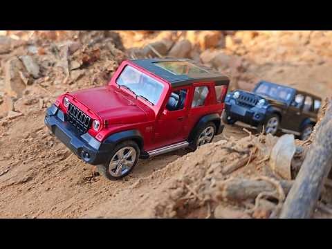 Unboxing Review Testing of Diecast Models of Mini Mahindra Thar | Off-Roading | Auto Legends |