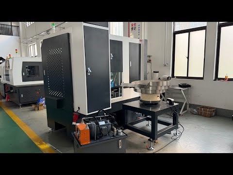 Custom CNC chamfer machine for pipe double head chamfering and length measurement 