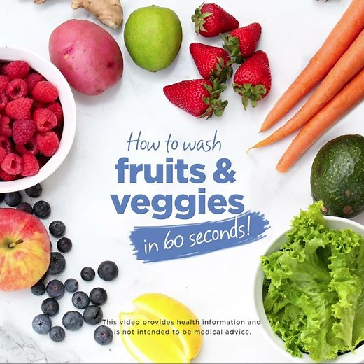 How to Wash Fruits and Veggies