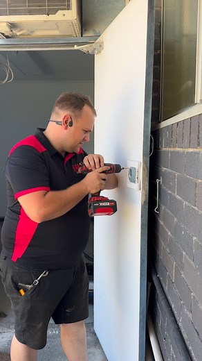 3 comments | Another day, another flawless Lockwood 355 install by our expert locksmith Zac  If you’ve got sliding doors or gates that need a serious security upgrade, this lock is a game changer. Smooth fit, strong build, and installed by one of the best on our fleet ⚒️ Want to see how a setup like this could look at your home? Give our office a call today to talk to our team today!  | KGB Security Services | Facebook