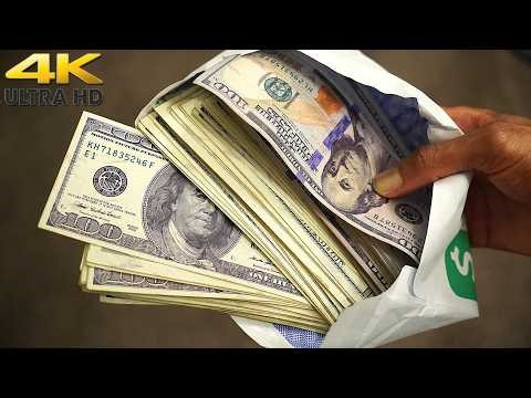 $20,000 Cash In Envelope ASMR Visualization (In 4K) ft. ✔️RealAged™ Prop Money | Manifest Money Fast