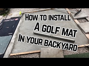 How to install a GOLF MAT in your BACKYARD