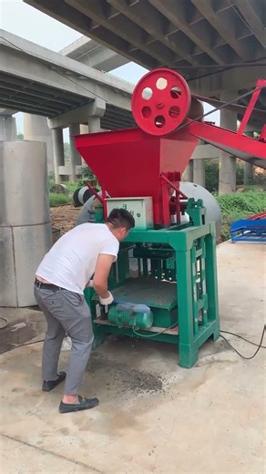 Concrete block brick machine Manual operation easy low cost
