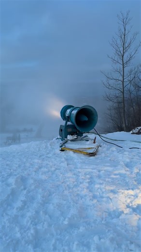259 reactions · 25 shares | When it’s WB 0°F, it’s time for double barrels on Double Barrel! ❄️ These two Hedco Snowcubs are positioned on the Double Barrel headwall blasting white gold in these cold temperatures as we continue to prepare for a season to remember  | Big Powderhorn Mountain Resort | Facebook