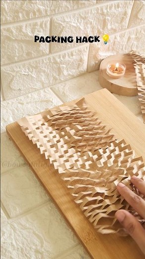 ⚠️Small business owners, save this.Last-minute packing hack when packing roll is over ✂️