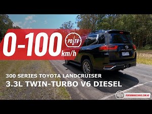 2022 Toyota LandCruiser (300 Series) 0-100km/h & engine sound