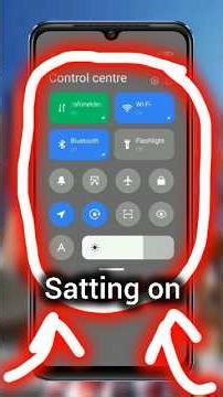 🌞How to Change//Control Centre 💥 Radmi🔥Realmi