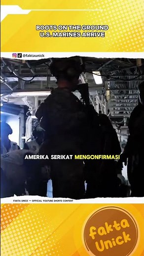 On alert for a land invasion? US Marines have landed in the Middle East.